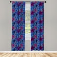 thumbnail image 3 of Ambesonne Nautical Curtains, Starfish Animal Art, Pair of 28"x63", Turquoise Pink, 3 of 5