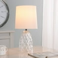 thumbnail image 2 of Mainstays Mini Clear Glass Table Lamp with Shade 12.75"H-Geo Texture & Glossy Finish, 2 of 6