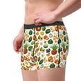 thumbnail image 5 of Salouo Lemon Fruits Vegetables Print Men's Boxer Briefs,Breathable Underwear Elastic Waistband Briefs for Men -Medium, 5 of 8