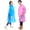 B: Blue + Pink, variant on Kids Rain Jacket, 2 Pack Rain Ponchos for Kids - Reusable Raincoats for Boys and Girls Waterproof Outdoor Rain Gear