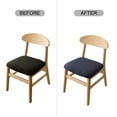 thumbnail image 7 of Genina Seat Covers for Dining Room Chair Seat Slipcovers Kitchen Chair Covers(Set of 4,Navy Blue), 7 of 7