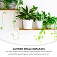 thumbnail image 4 of 4Pcs Shelf Brackets Wall Mounted Support Shelves Heavy Duty Metal Shelves, 4 of 8