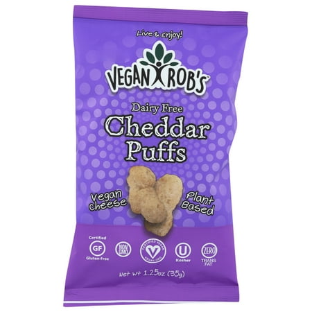 (24 pack) (24 Pack) Vegan Rob'S Cheddar Puffs Cheddar, 1.25 Oz