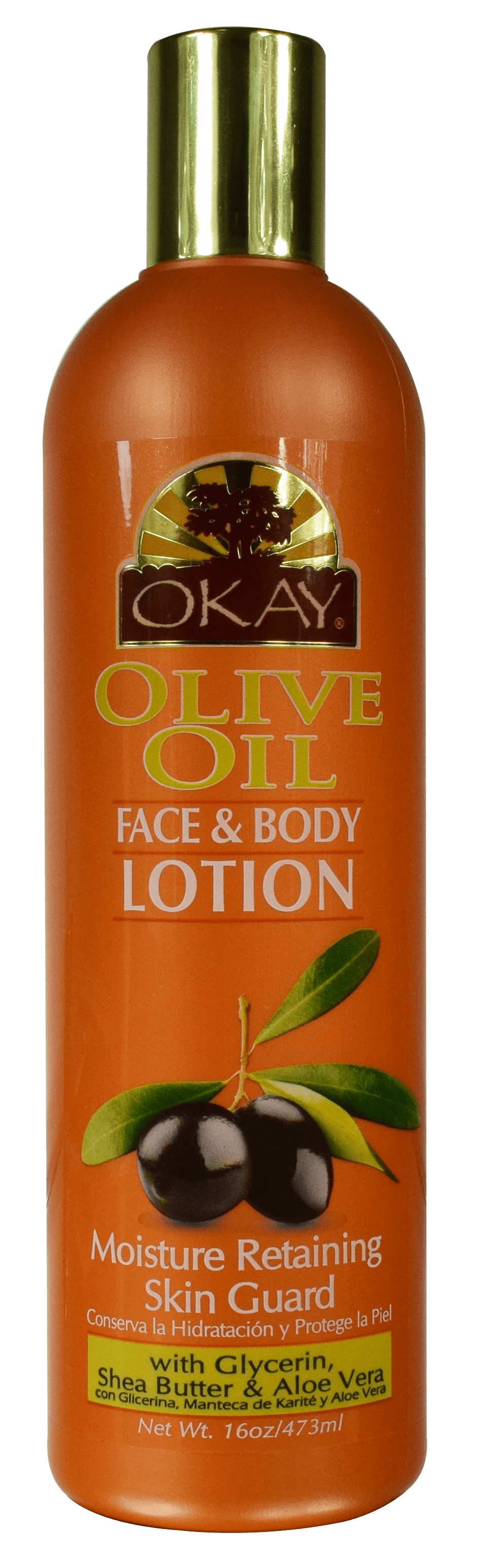 Okay Olive Oil Face & Body Lotion, 16 Oz