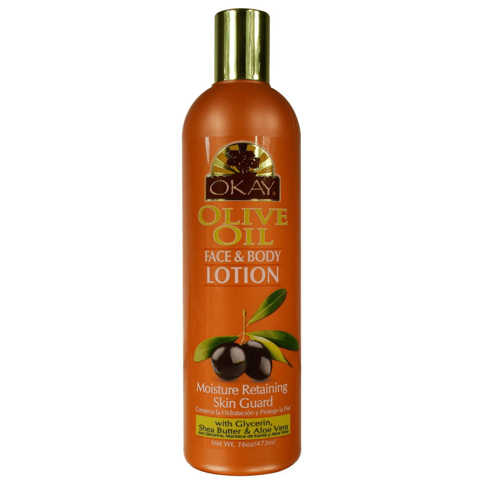 Okay Olive Oil Face & Body Lotion, 16 Oz