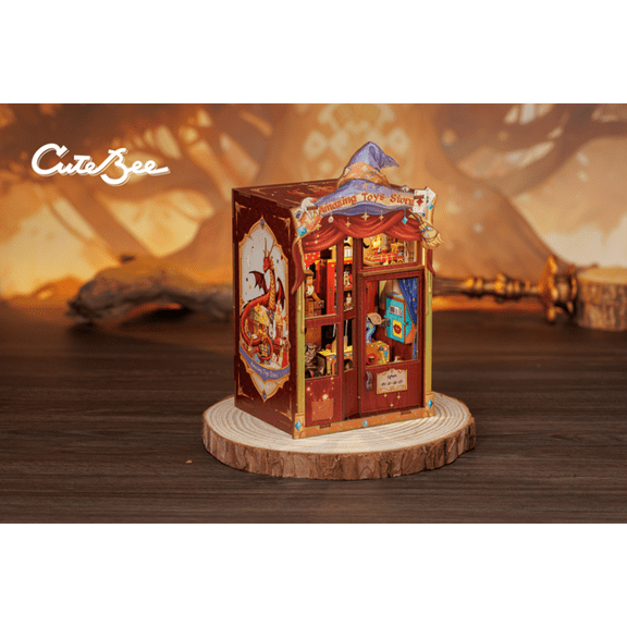 Amazing Toys Store Dollhouse Book Nook Kit - Miniature Wizardi Roombox Kit