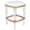 Polished Gold, variant on Beaumont Lane Metropolitan Living Acrylic and Polished Brass Counter Stool in White