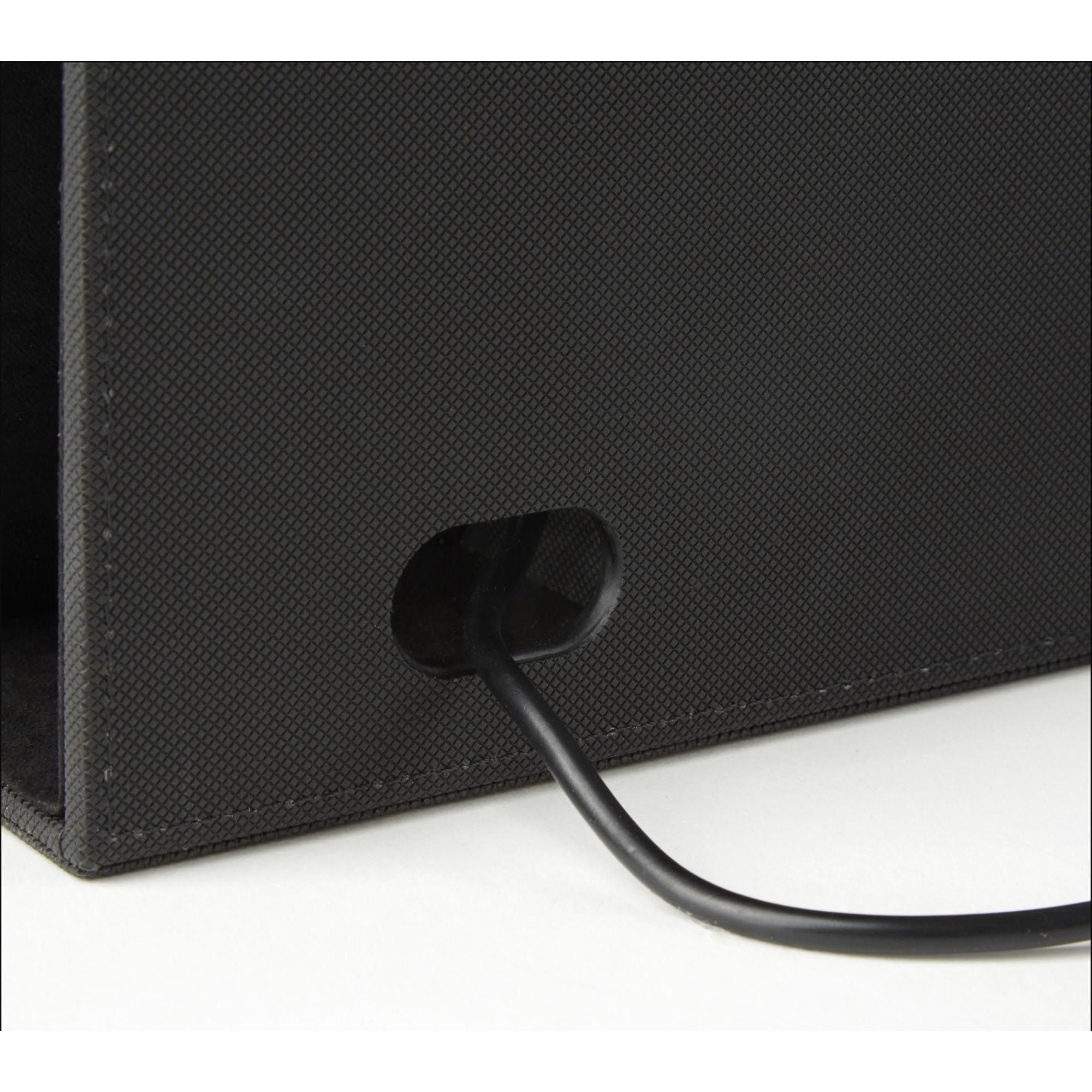 Realspace™ Desk Organizer With Wireless Charger With , Black