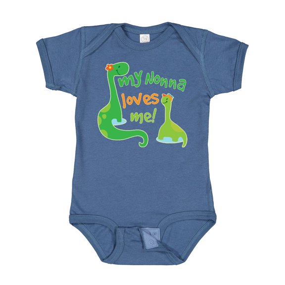 Inktastic My Nonna Loves Me Grandson Boys Baby Bodysuit