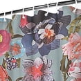 thumbnail image 3 of Waterproof Beautiful Colorful Floral Shower Curtain 72x72 Inch Boho Style Polyester Unique Shower Curtain for Bathroom Hotel Home Decor with 12 Plastic Hooks, 3 of 5