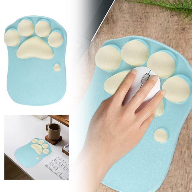 Bonita alfombrilla de escritorio con dibujos animados, almohadilla de silicona para proteger la muñeca, almohadilla grande antideslizante para jugar