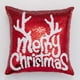 thumbnail image 1 of Wmhnj Juego de 6 fundas de almohada reversibles de doble cara con lentejuelas rojas navideñas, copos de nieve y ciervo, de gamuza sinttica de 45 x 45 cm, decorativas para sof., 1 of 8
