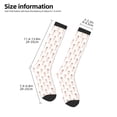 thumbnail image 2 of Daiia Sports Socks Poodle Dog Printed Novelty Crew Socks for Men Women Knee High Socks Cotton Socks Soft & Breathable Support Unisex Socks, 2 of 9