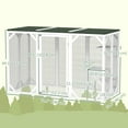 thumbnail image 3 of PawHut Cage pour Chat Intérieur Catio Enclos Extérieur pour Chat avec Toit Imperméable Blanc, 3 of 10