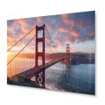 thumbnail image 2 of Designart "Solitude by the Golden Gate in San Francisco III" California Metal Wall Art, 2 of 5