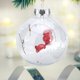 thumbnail image 1 of Adorno de bola de Navidad, 6 unidades/juego de bolas de Navidad transparentes, colgante para árbol de Navidad, adorno de Navidad hecho a medida para la perfección, 1 of 9