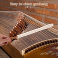 thumbnail image 4 of FESTFENDS Professional White Guzheng Duster Brush with Long Handle Soft Cotton Bristles for Musical Instruments, 4 of 8