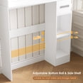 thumbnail image 5 of Homfa Over The Toilet Storage Cabinet with Toilet Paper Holder Stand, Above Toilet Organizer with Glass Doors, Behind Toilet Shelf for Restroom, Bathroom, Laundry, White, 5 of 9