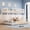 White, variant on Euroco Metal Twin XL over Queen Bunk Bed, Convertible Floor Bed with Ladder and Guardrails, Black