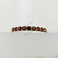 thumbnail image 6 of Natural Garnet Eternity Band, 14K Solid Yellow Gold Garnet Ring, Half Eternity Ring, January Birthstone Ring, Garnet Jewelry, Wedding Ring, 6 of 7