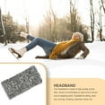 thumbnail image 2 of Headbands Autumn Windproof Elastic Head Multicolor polyester wool Adjustable Wide Ladies Ear Muffs Hair Accessories for Girls Gray White, 2 of 6