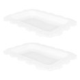 thumbnail image 4 of 2Pcs Plastic Snack Plate European Style Dish Delicate Dessert Plate Desktop Decor (White), 4 of 8
