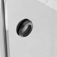 thumbnail image 4 of 55-59"W x 72"H Frameless Double Sliding Shower Door, 5/16"(8mm) Glass, Matte Black, 4 of 16