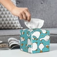 thumbnail image 6 of Naloa Cartoon Funny Goose Tissue Box CoverLeather Tissue Holder Square Facial Tissue Case Facial Paper Organizer Dispenser for Bathroom, Vanity Countertop, Tabletop, Car, 6 of 8