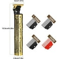 thumbnail image 7 of CNV Professional Gold Skeleton Trimmer for Barbers, Rechargeable Metal Edgers Clipper for Close Cutting, Zero Gapped Baldhead Shaver with Guide Combs, Gift for Him, 7 of 7
