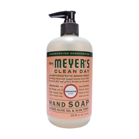 Mrs. Meyer's Clean Day Liquid Hand Soap, Geranium, 12.5 Fluid Ounces