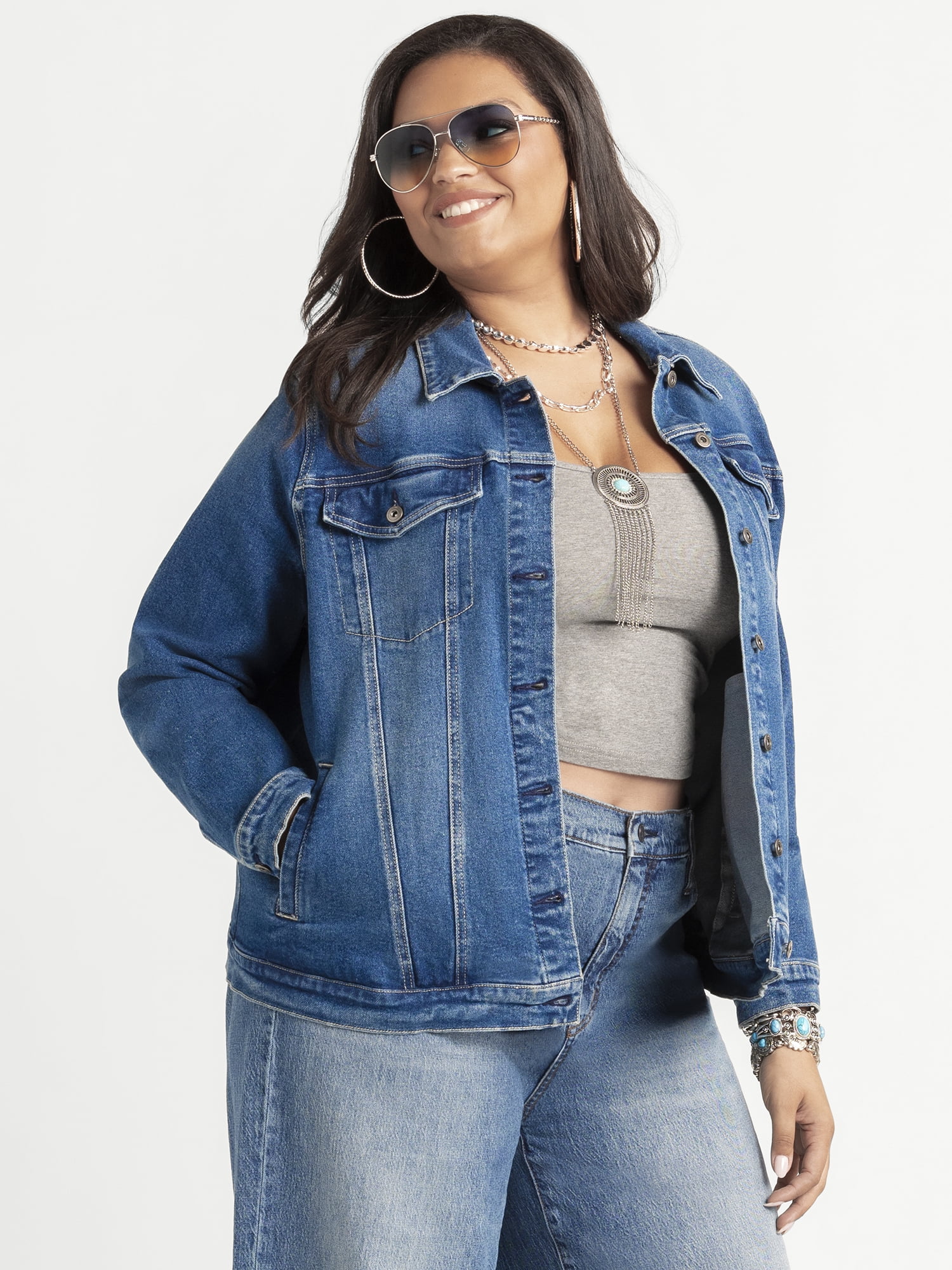 Jessica Simpson Women's Plus Reagan Relaxed Jacket, Sizes 0X-4X