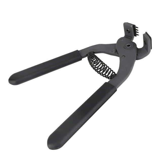 Alicates silenciosos de acero al carbono de mano de 17cm, herramienta perforadora para manualidades de cuero de 4mm(4 dientes)