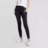 Hue Studio Women's Mid-Rise Cotton Comfort Cell Phone Side Pocket Leggings - Black, XXLarge
