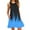 Blue, variant on Wancir Womens Summer Dresses 2024 Loose V Neck Sleeveless Sundresses Swimsuit Coverup with Pockets Floral/Plain/Eyelet