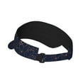 thumbnail image 3 of Daiia Navy Dark Blue Pattern Sport Sun Visor Hats Visor Cap Adjustable Empty Top Baseball Cap Cotton Ball Caps for Women and Men, 3 of 8