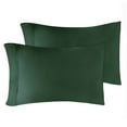 thumbnail image 2 of Sateen-Finish Cotton Pillowcase Set - King, Hunter Green, 2 of 5