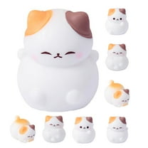 Raindrops 8pcs Miniature Cat Models Cute Resin Cat Figurines Micro Landscape Animal Decor Cat Ornaments for Creative DIY Craft Fairy Garden