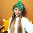 thumbnail image 2 of Womens Beanie Hat Winter Cap Christmas LED Light-up Xmas Santa Lights Flashing Hats Clearance, 2 of 2