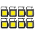 thumbnail image 1 of Luz de trabajo multifuncional COB, mini luz brillante portátil de llavero, 8 Uds., 1 of 5