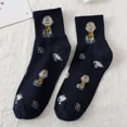 thumbnail image 3 of Calcetines cortos de mujer con diseño de Snoopy Charlie Brown, calcetines tobilleros de algodón con dibujos animados de una chica, calcetines deportivos transpirables, calcetines casuales para estudia, 3 of 5