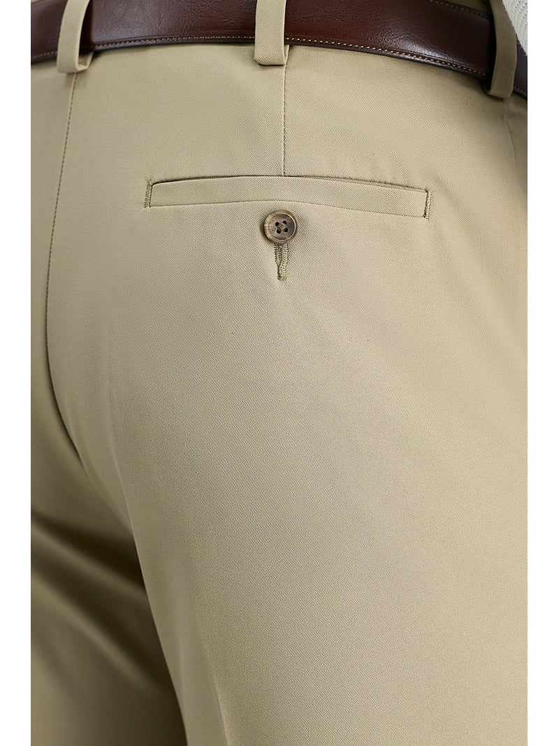 パンツ CLASSIC FIT TROUSERS GRAIGE Men's Haggar® Wrinkle Free Performance Khaki Classic Fit