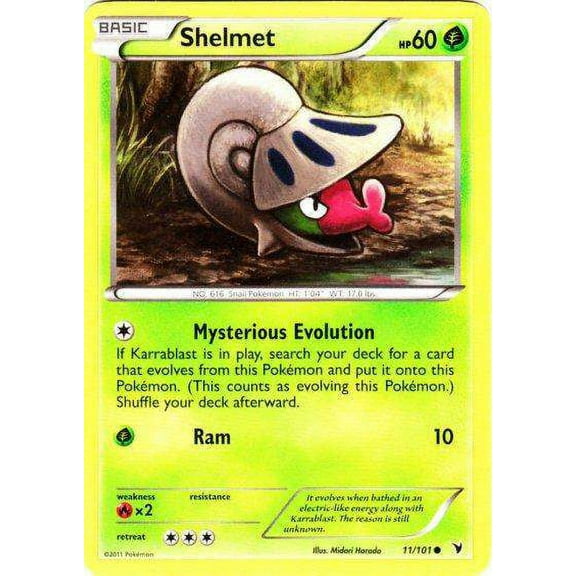 Pokemon Noble Victories Common Shelmet #11