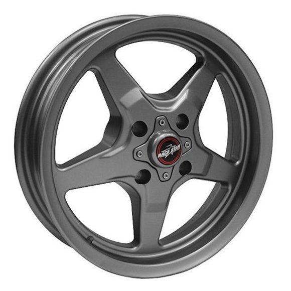Race Star 91-510032G 15 x 10 & 4x108 BC 6.5 BS 91 Drag Star Direct Drill Metallic Gray Wheel