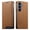 Brown, variant on Wallet Case for Realme 14 Pro Flip Phone Case with Card Slots, Cash Pocket, Kickstand, Magnetic Closure & Wrist Strap, TPU Soft Shell Cover Pink