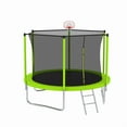 thumbnail image 3 of LivelyAant 14FT Outdoor Trampoline with Safety Net, Heavy-Duty Frame, Recreational Trampoline for Family Fun & Fitness, 3 of 13