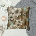 thumbnail image 2 of Nawypu  Rustic Daisy Board Pillow Covers White Sunflowers on Vintage Style Wood Plank Throw Pillowcases with Hidden Zipper for Couch Cushion Sofa Bedroom Home Decoration, 2 of 5