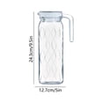 thumbnail image 3 of Large Capacity Heat Resistant Glass Water Pitcher With Lid High Borosilicate Jug for Iced Tea Lemonade Cold and Hot Drinks, 3 of 6