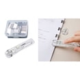 thumbnail image 2 of Milue Handheld Paper Clip Clamp Dispenser 40-50 Sheets Capacity No Damage Binding, 2 of 13