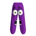 thumbnail image 5 of Blmnix Low Waisted Pants Men Baggy Beach Pants Lightweight Pants Palazzo Leggings Wide-Leg Long Purple Summer Pants for Men,M, 5 of 5