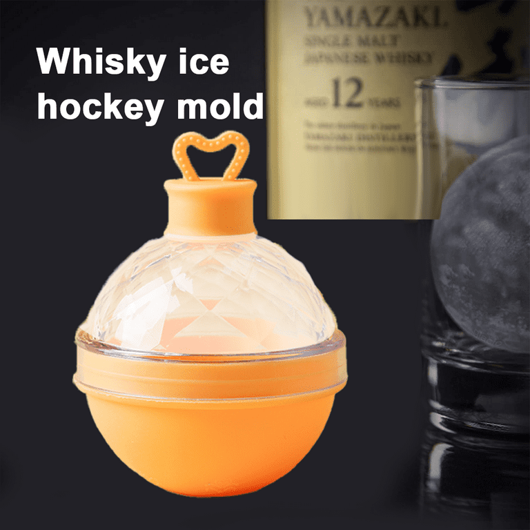 Hemico Ice Cube Tray Balls, Round Ice Ball Maker Mold For Whiskey